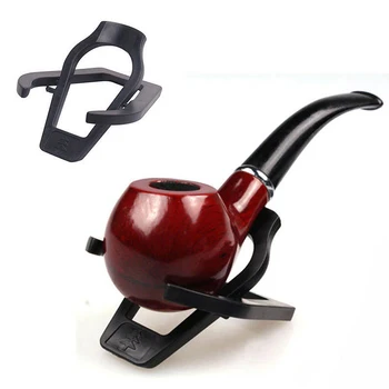 

ABS Black Tabletop Bracket Stand 1PC New Cigar Pipes Rack Accessories Smoking Pipe Fashion Foldable Holder Desk Stand Tobacco