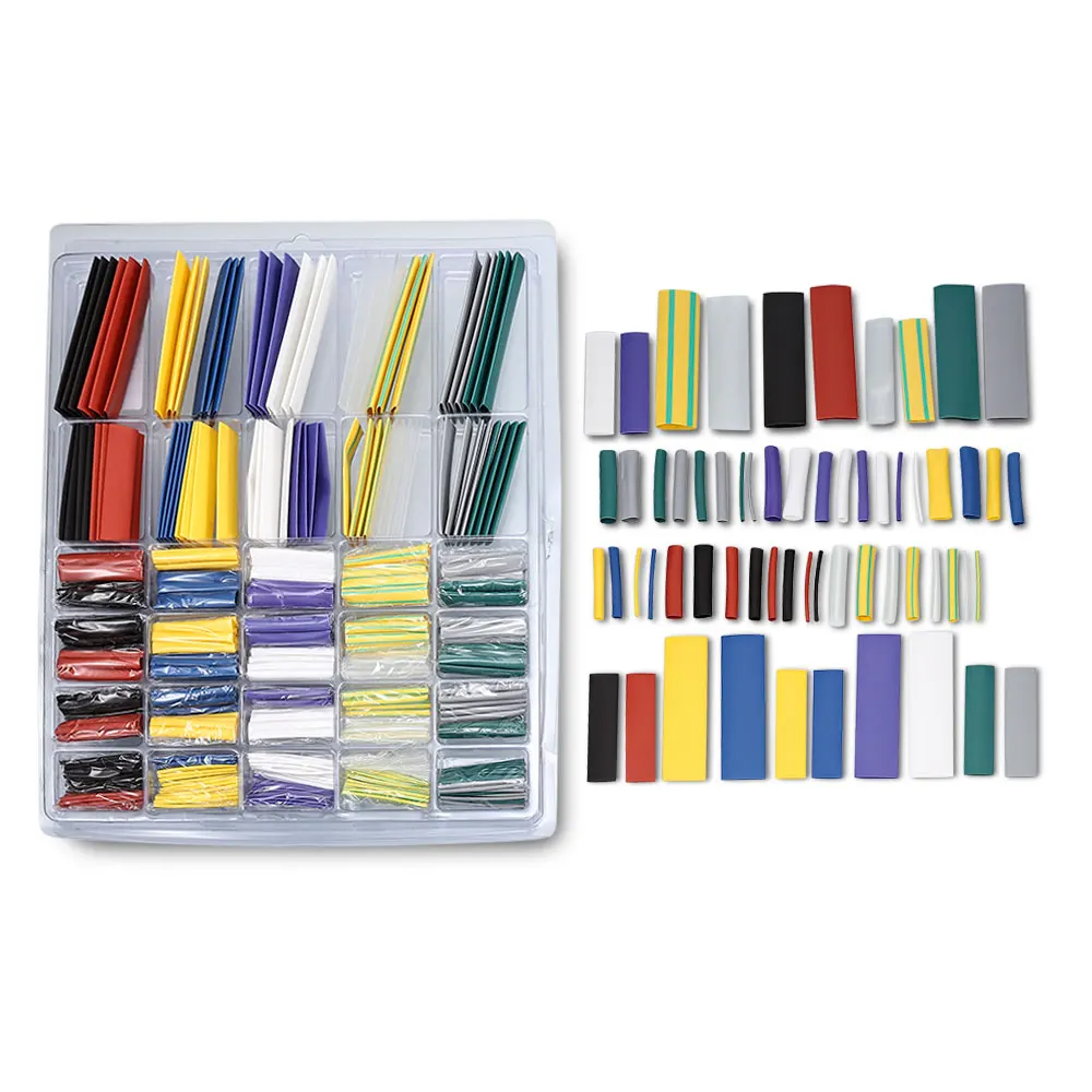 

500pcs 10 Colors Heat Shrink Tubing Wire Cable Sleeving Wrap Tube Electrical Equipment