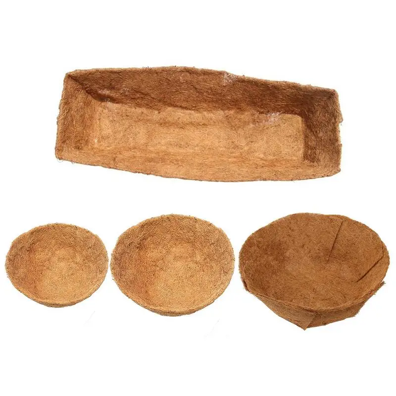 

Fiber Replacement Liner Foldable Garden Coco Pad Liner Easy To Adjust Is Suitable For Home Decoration Flowers And Plants