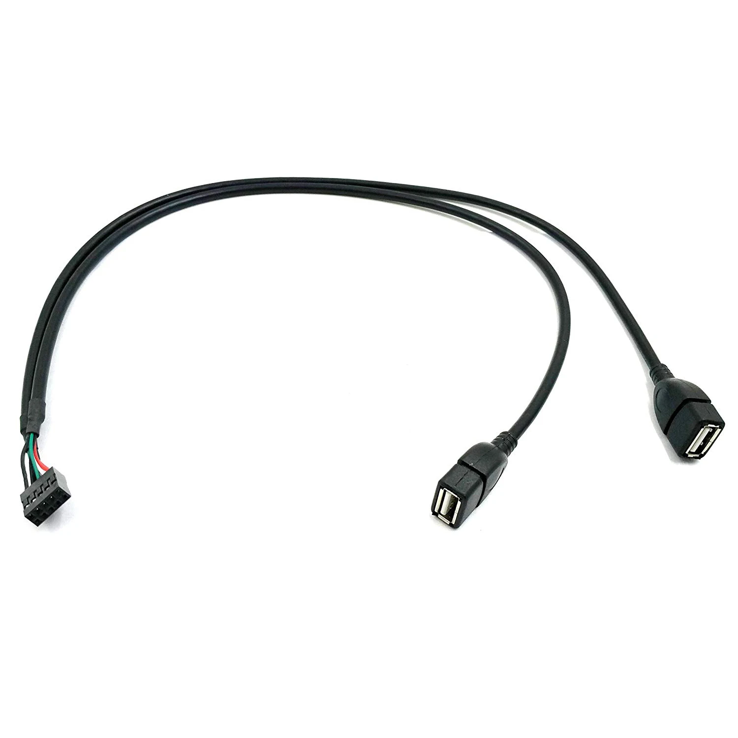 OPQ 30CM 10 Pin Материнская плата женский заголовок в 2 порта двойной USB 0 Мужской