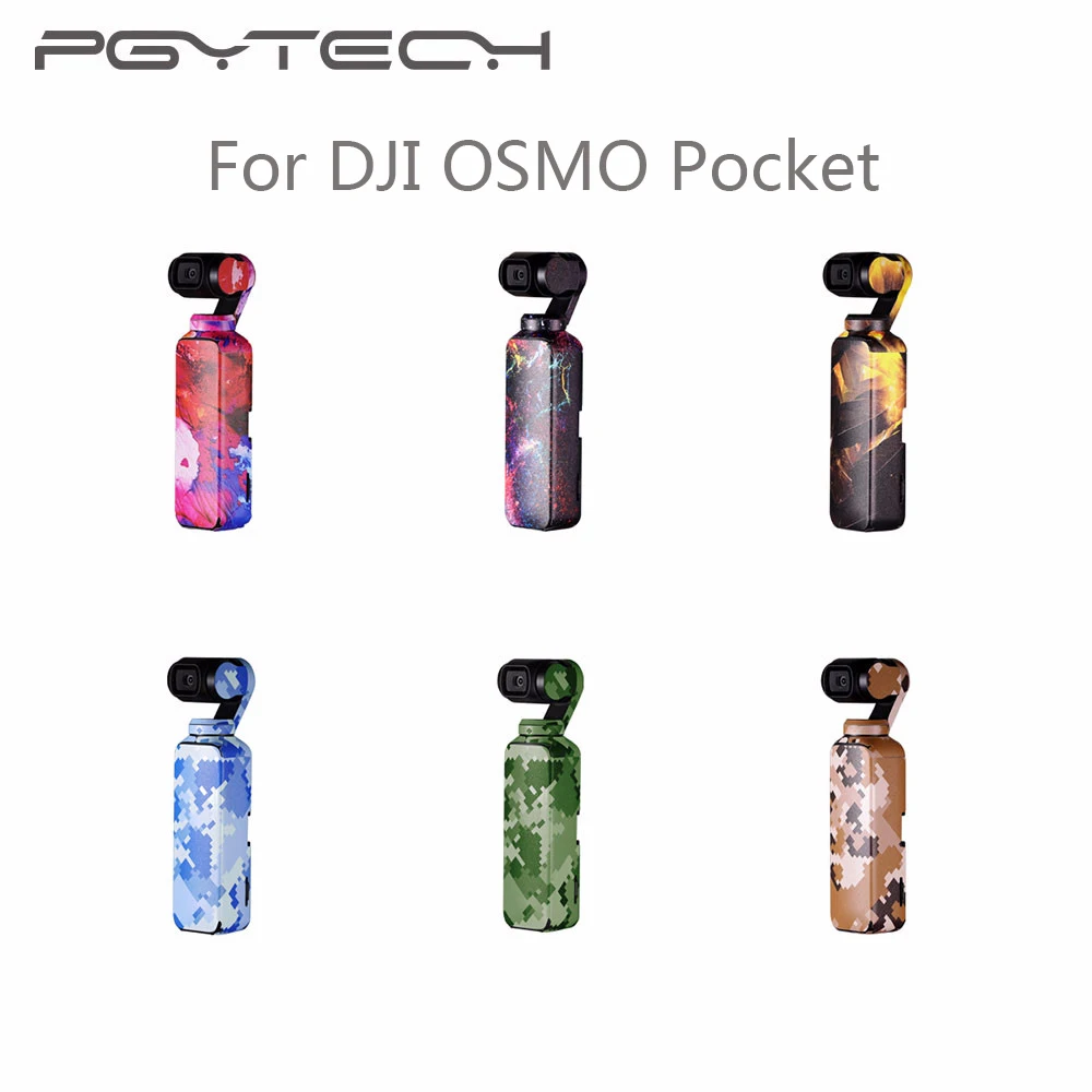 3Pcs/Set PGYTECH DJI OSMO Pocket Gimbal Colorful/Camouflage Decals 3M Scotchcal Film Skin Stickers Outdoor Waterproof | Игрушки и хобби