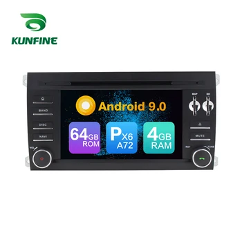 

Android 9.0 Core PX6 A72 Ram 4G Rom 64G Car DVD GPS Multimedia Player Car Stereo For Porsche cayenne 2003-2010 radio headunit