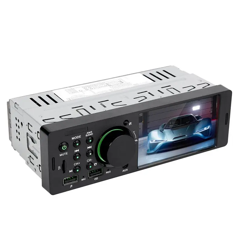 Универсальный 12 в автомобильный стерео радио, 4,1 дюймов Tft 1 Din тире Handsfree аудио радио Mp5 плеер Aux Fm Bluetooth с пультом дистанционного управления