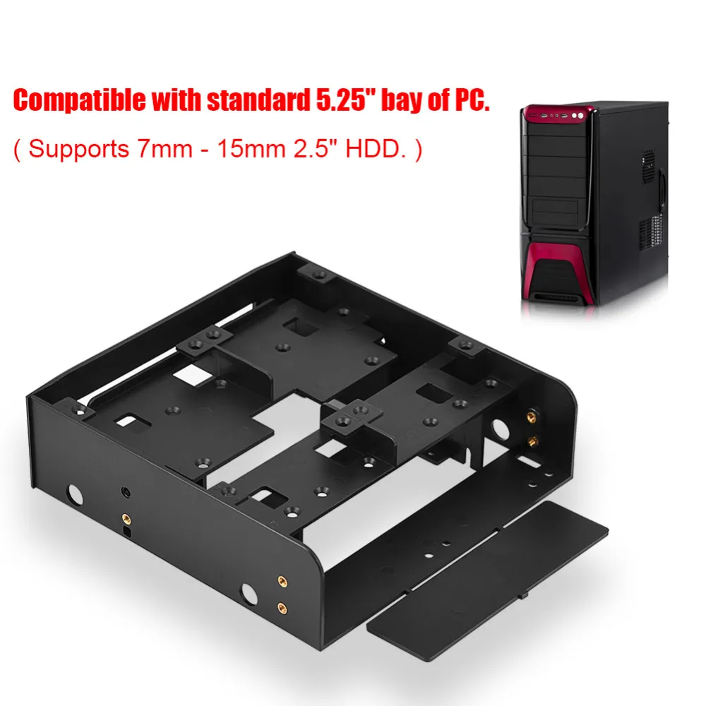 HOT-Oimaster 2,5 дюйма/3,5 дюйма Hdd/Ssd до 5,25 дюйма флоппи-дисковод компьютерный монтажный кронштейн адаптер