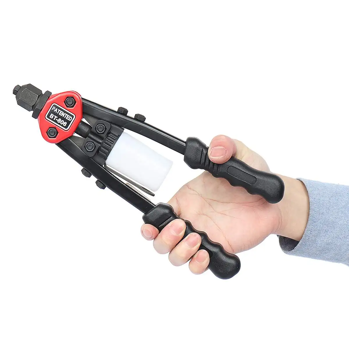 

Auto Riveter Guns Hand Rivet Nut Threaded Heavy Duty Riveting Tool Blind Rivet Hand Inser Nut Tool Manual Mandrels For BT-808