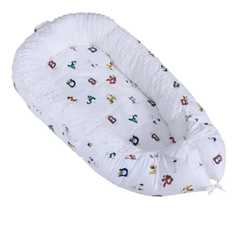 

Soft Velvet Newborn Bed Mattress Comprehensive Animal Pattern Shatter-resistant Baby Mat Removable Washable Blanket