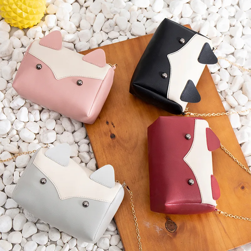 

Manufacturer Direct Net Red Cat Handbags 2019 Japan And Korean Versatile Mini Contrasting Color Chain Shoulder Bag Crossbody Bag