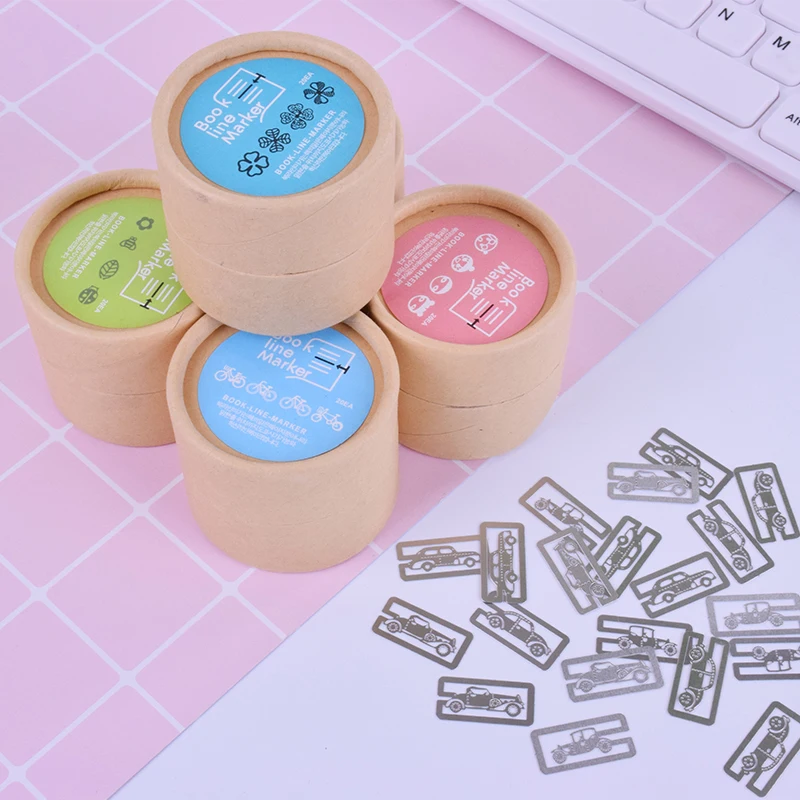 20 шт./кор. офисный маленький держатель книги студенческие принадлежности W001 W006 креативные милые металлические закладки