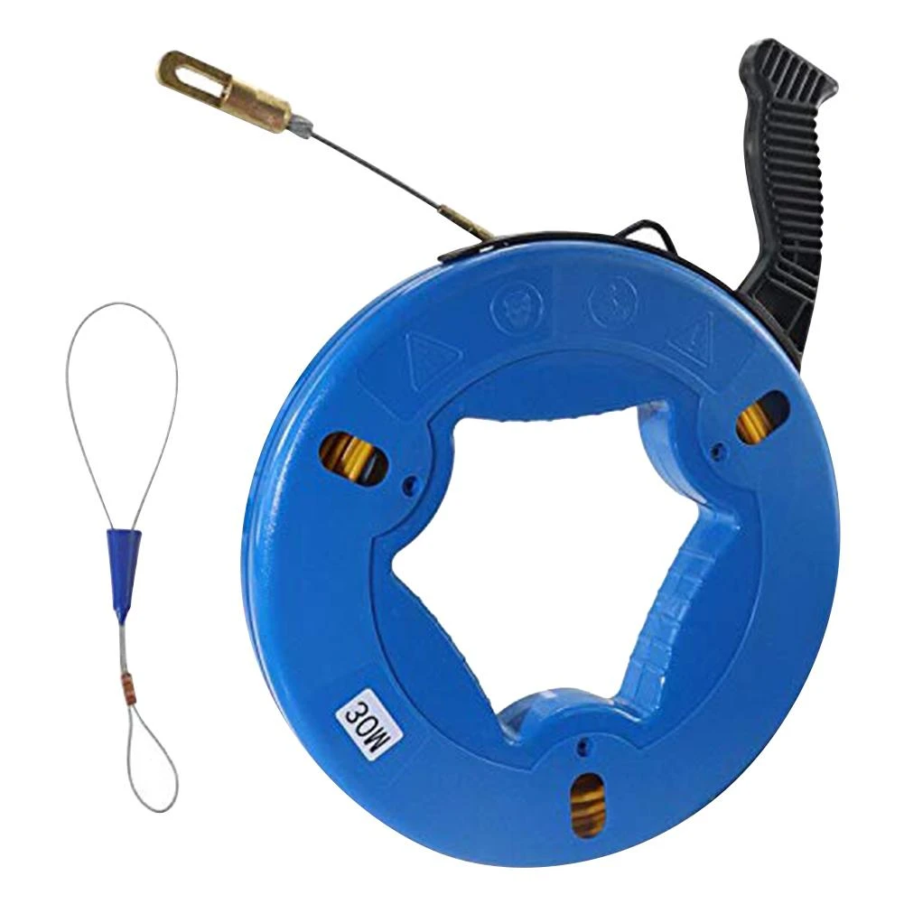 Akuoly Fish Tape 98ft/30M Cable Access Tool Kit Pulling Wires in Case Akuoly Fish Tape 98ft/30M Cable Access Tool Kit Pulling Wires in Case