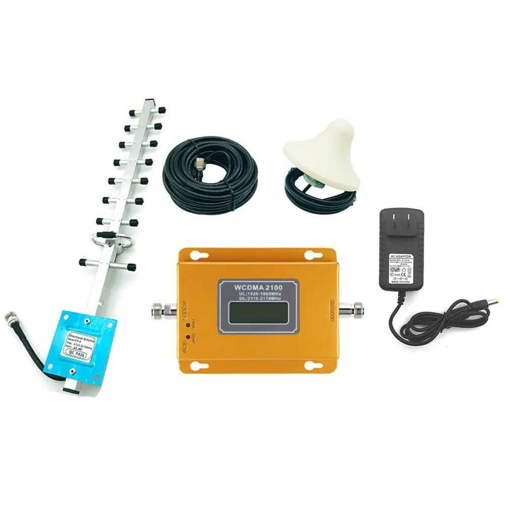 CDMA 3G 4G 2100 MHz LCD 3G الهاتف المحمول إشارة الداعم مكرر مكبر للصوت مع مكاسب عالية الجوي المحمولة إشارة موسع
