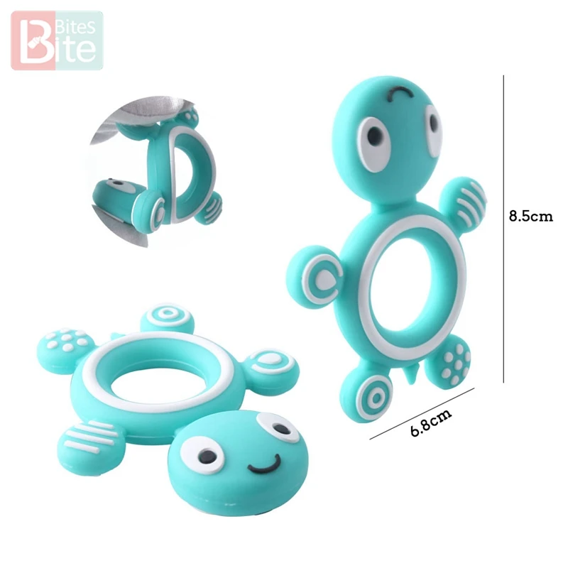 Silicone Baby Teether Turtle 1PC Food Grade Teething Toy teething toys,baby teething toys,silicone teething toys,silicone teether