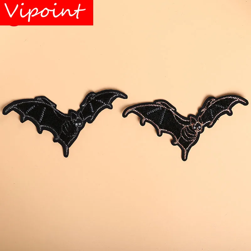 

VIPOINT Toothbrush embroidery patch black bats patches sew on para shirt bag clothes jacket badge patches for clothing X-5