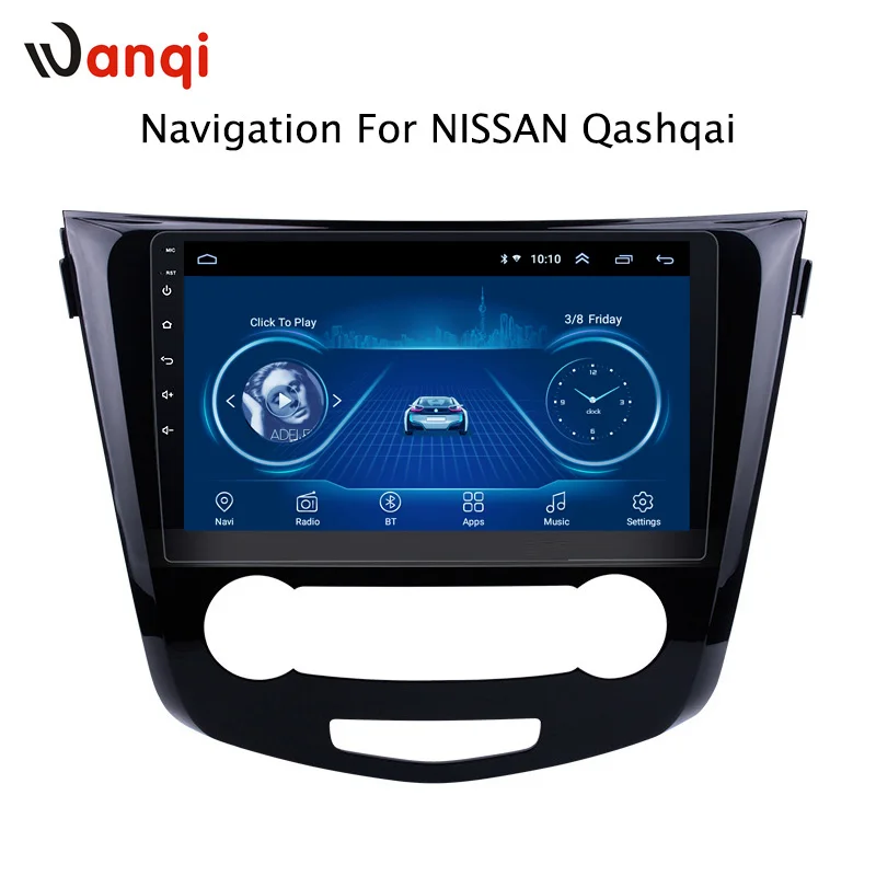 

Android 8.1 Quad Core 10.1 inch Car Auto Radio GPS Navigation Multimedia Player for 2013-2016 Nissan QashQai X-Trail