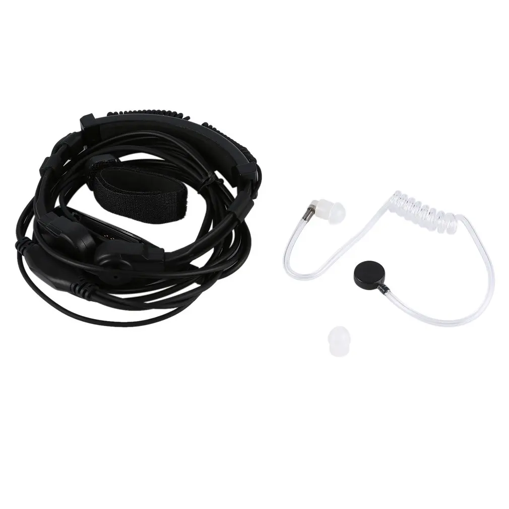 

Two Way Radio Handsfree Throat Mic With Extendable Neckband Microphone Earpiece Headset for Motorola GP340 GP338 GP328 GP320