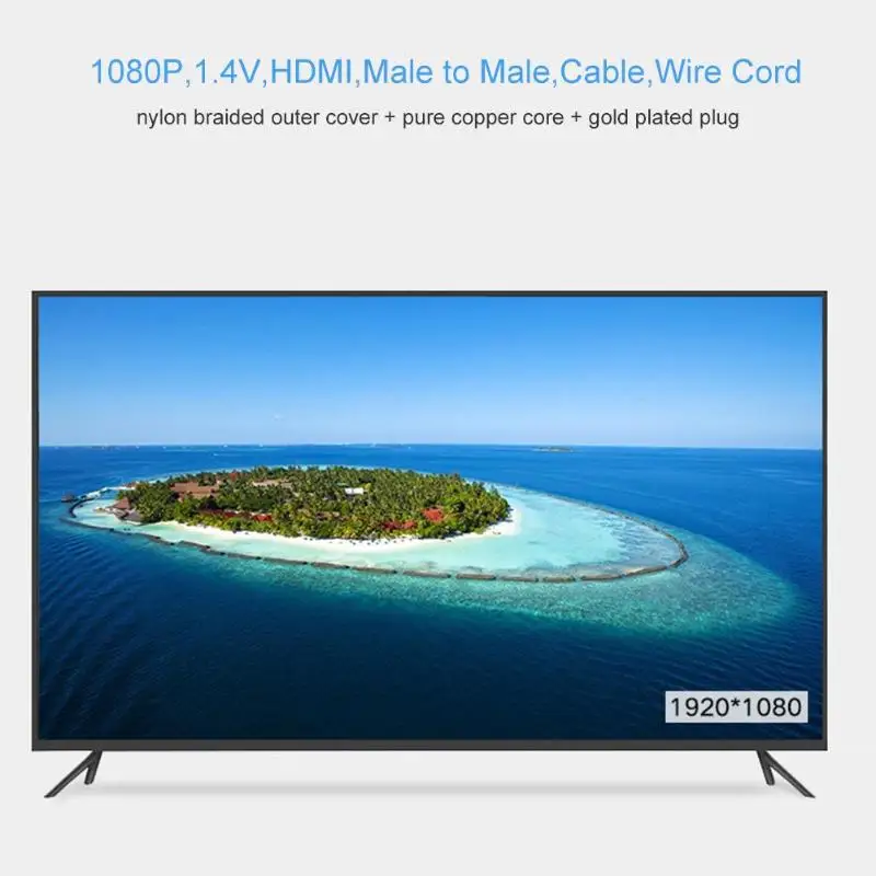 0 5 м кабель HDMI высокого Скорость 1080P 1 4 V Папа папа провод шнур для компьютера ТВ