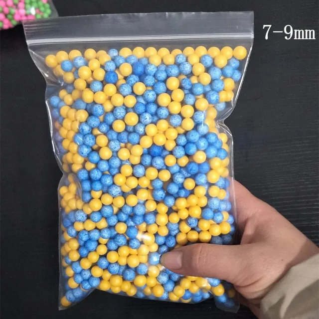7-9mm 13g Bleeding colors DIY Snow Mud Particles Accessories Slime Balls Small Tiny Foam Beads For Floam Filler For DIY Supplies 4