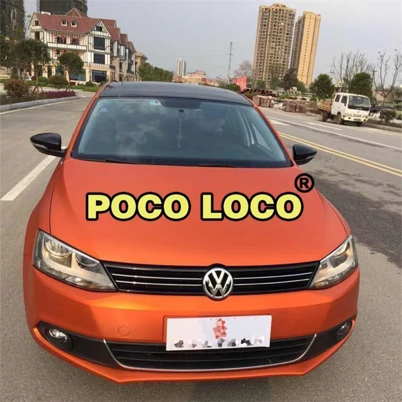 

Brushed Matt/Matte Orange Pearl Vinyl Wrap Car Air Bubble Free All Sizes For Laptop Cell Phone Mobile Desktop Retail Packaging