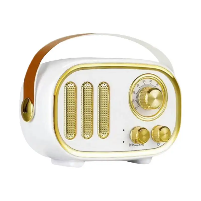 

Bluetooth Speaker Retro Vintage Speaker TF Card FM Radio And AUX Cable Input Mode Subwoofer Player For Living Room And Bedroom
