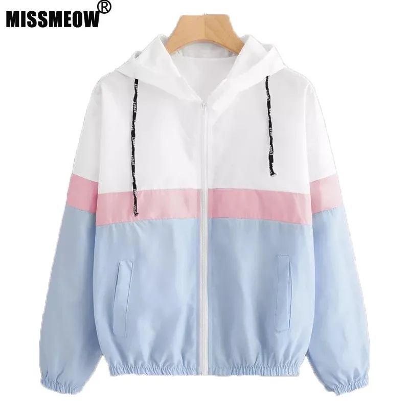 2018 Summer New Pattern Suit-dress Spelling Color Elastic Waist Even Hat Loose Coat mujer women jacket  plus size  5xl