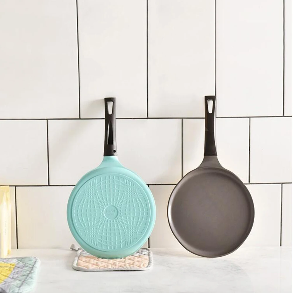 

10 Inch Frying Pan Nonstick Fry Pan Ceramic Coated Kitchen tools Flat Bottom Pan with Heat Resistant Bakelite Handle Frying Pan