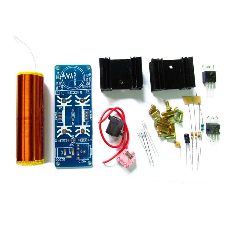 

Mini Music Tesla Coil Plasma Horn Speaker Single Tube Self - excited Tesla Coil ZVS