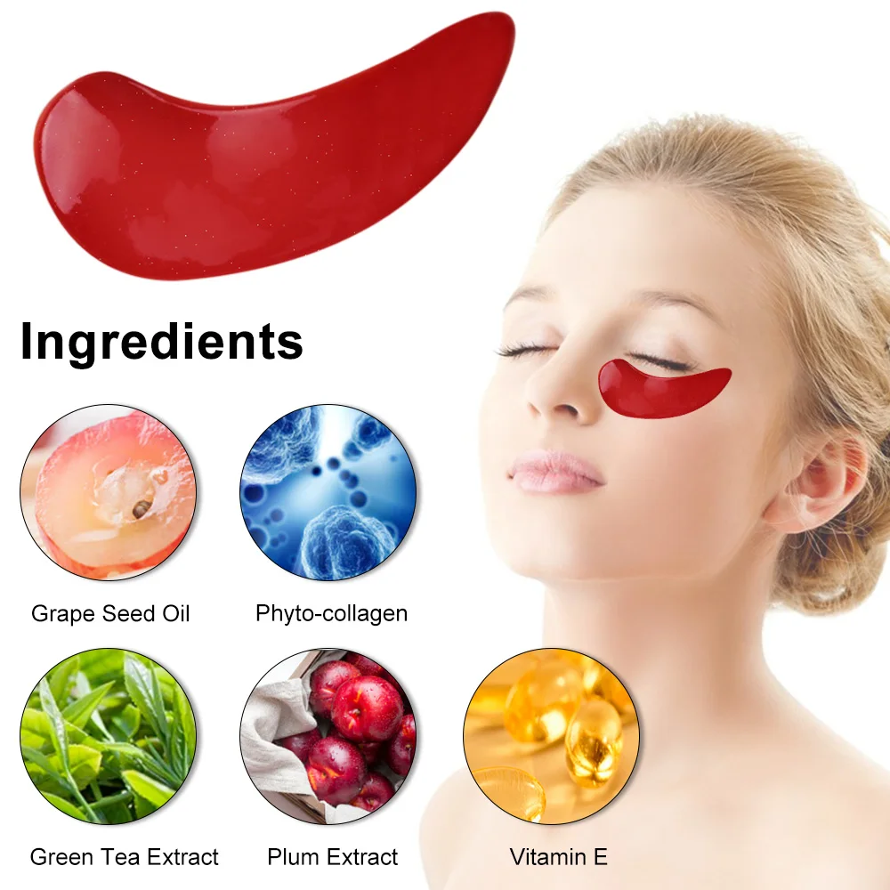 LANBENA 10 Pair/20PCS Eye Gel Pads 24K Gold Collagen eye Mask Under eye