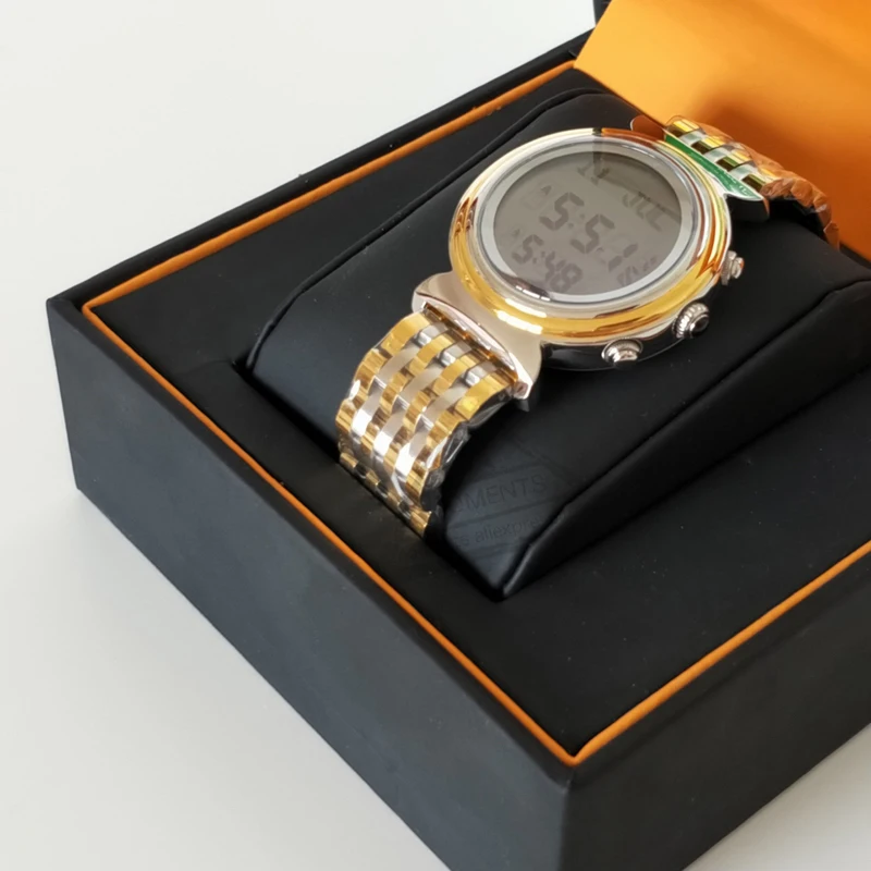 Ialam женские часы с Qibla Hijri WF14S 27 мм из нержавеющей стали мусульманские мировой
