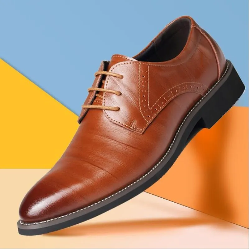 

Male Shoe 48 Genuine Leather Business Dress Leather Shoes Man 34