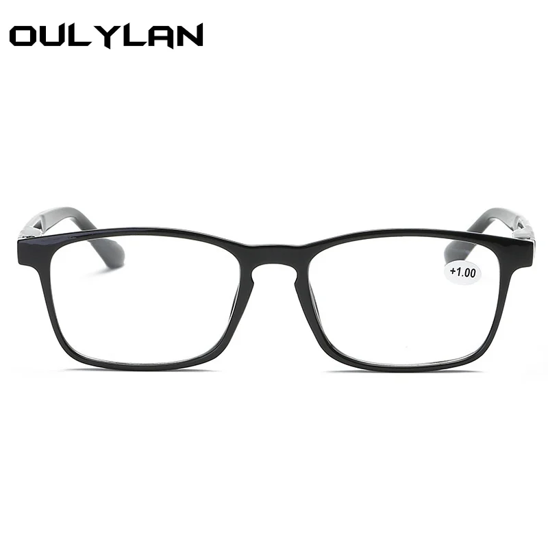 Oulylan hombres prescripción gafas de lectura de las mujeres de moda Simple hipermetropía de presbicia ultraligero gafas para el lector 1,5, 2,5 Oulylan hombres prescripción gafas de lectura de las mujeres de moda Simple hipermetropía de presbicia ultraligero gafas para el lector 1,5, 2,5