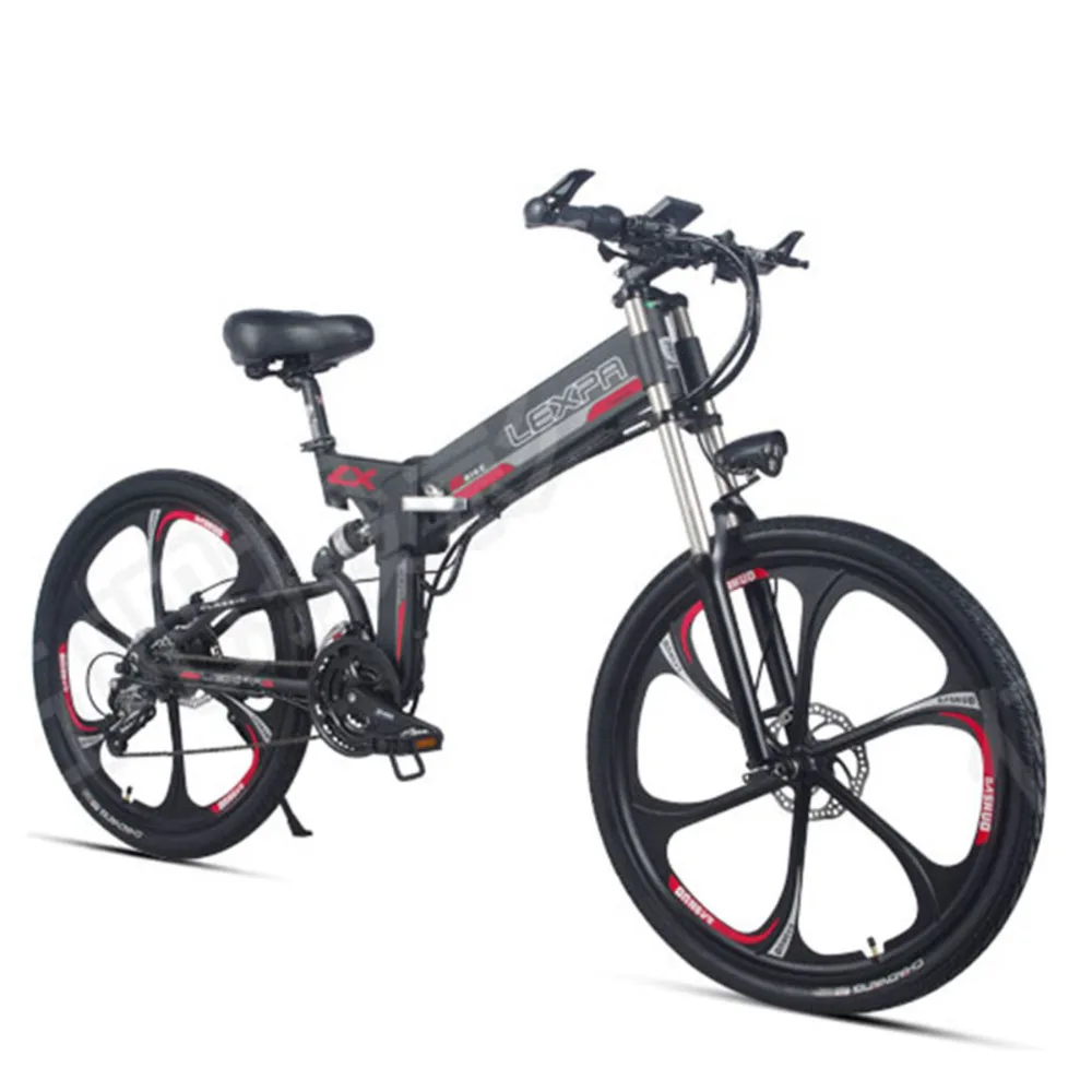 Best 26 "mountain Bike 48v400w Electric Motor Of High Speed Downhill Bike Gps Double Tail Suspension Electric Ebike 0