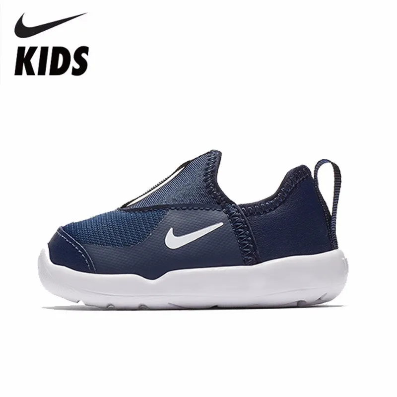 

NIKE LIL' SWOOSH (TD) KIDS 2019 New Arrival Original Breathable Light Patchwork Running Shoes #AQ3113