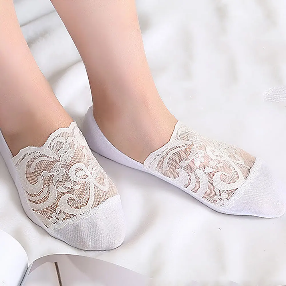 Buy A Pair Of Lace Boat Socks Seamless Stealth Thin