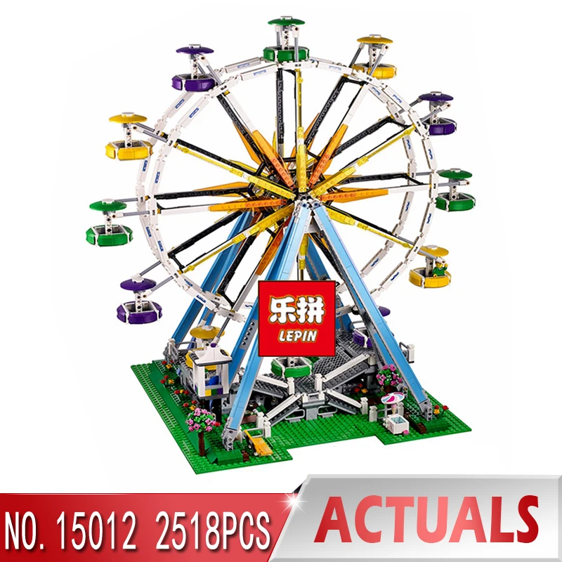 

DHL LEPIN 15012 2478Pcs City Creator Expert Ferris Wheel Model Building Kits Blocks Bricks Toys Compatible legoed 10247