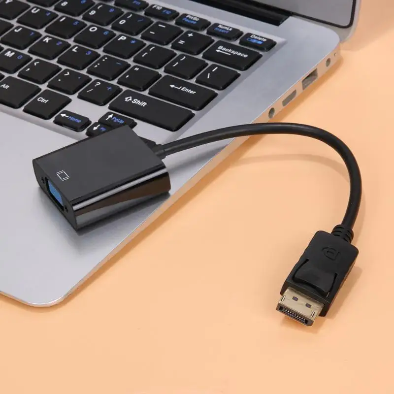 DP к вставной конвертер для VGA Кабель адаптер проектора DTV телевидения HDVD