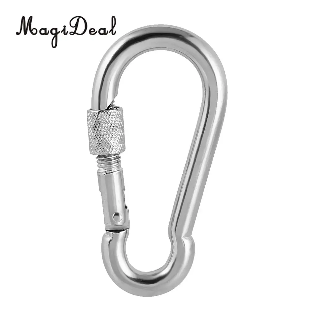 6mm STAINLESS STEEL 316 SNAP HOOK CARABINER MOUNTING SHADE SAIL CLIMBING 