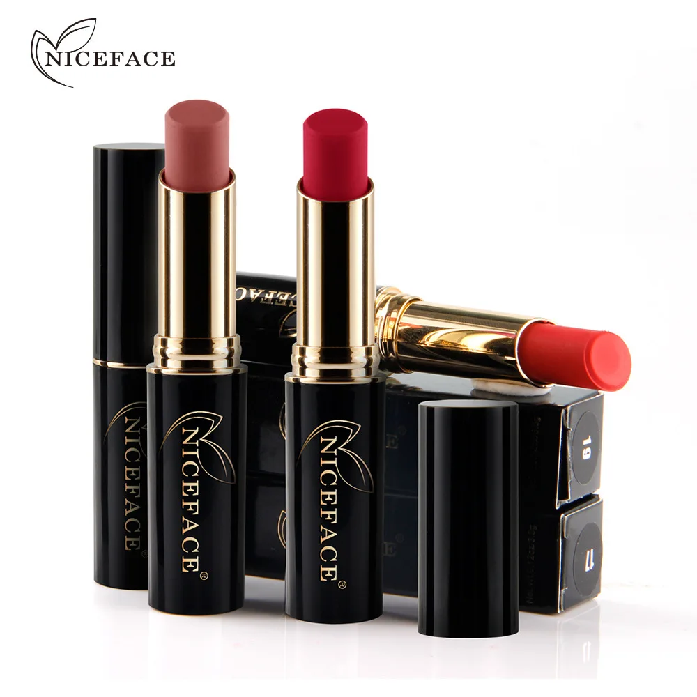 Благородная матовая стойкая помада NICEFACE 24 цвета косметика водостойкая