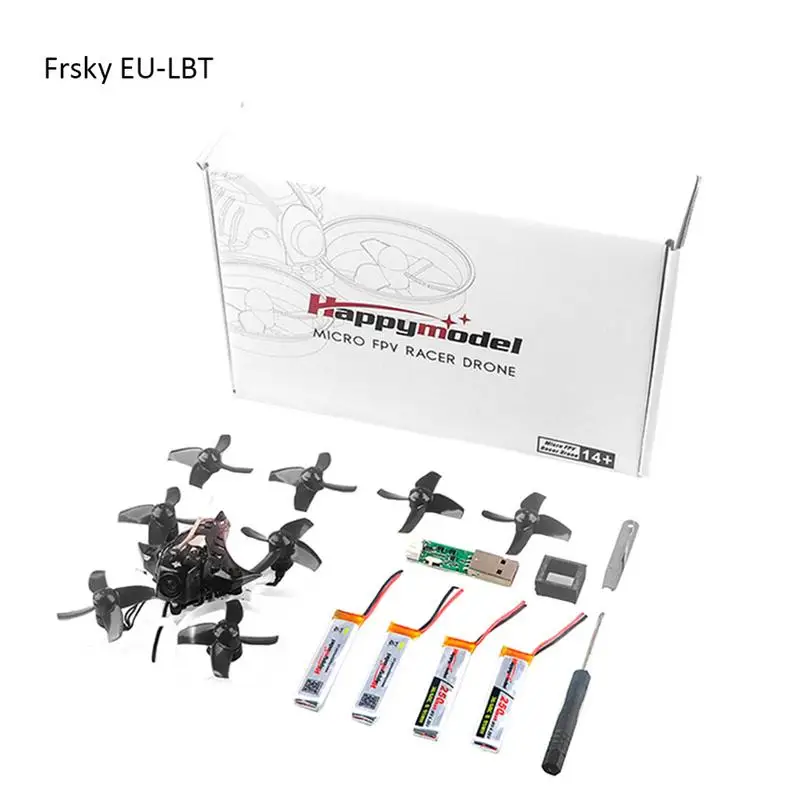 Happymodel Mobula7 75 мм 2S Крытый четырехосный бесщеточный Дрон Whoop Racer BNF 0802 комплект