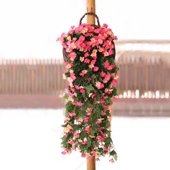 

Artificial Flower Daisy Vine Party Decoration Wedding Festival Garlands Wall Hanging Rattan Vine Plant Wall Decoration