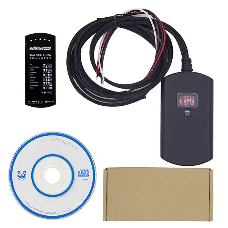 

Professional Adblue Emulation 9 In 1 Obd2 Emulator For Mercedes MAN Iveco DAF Volvo Renault Ford Cummins