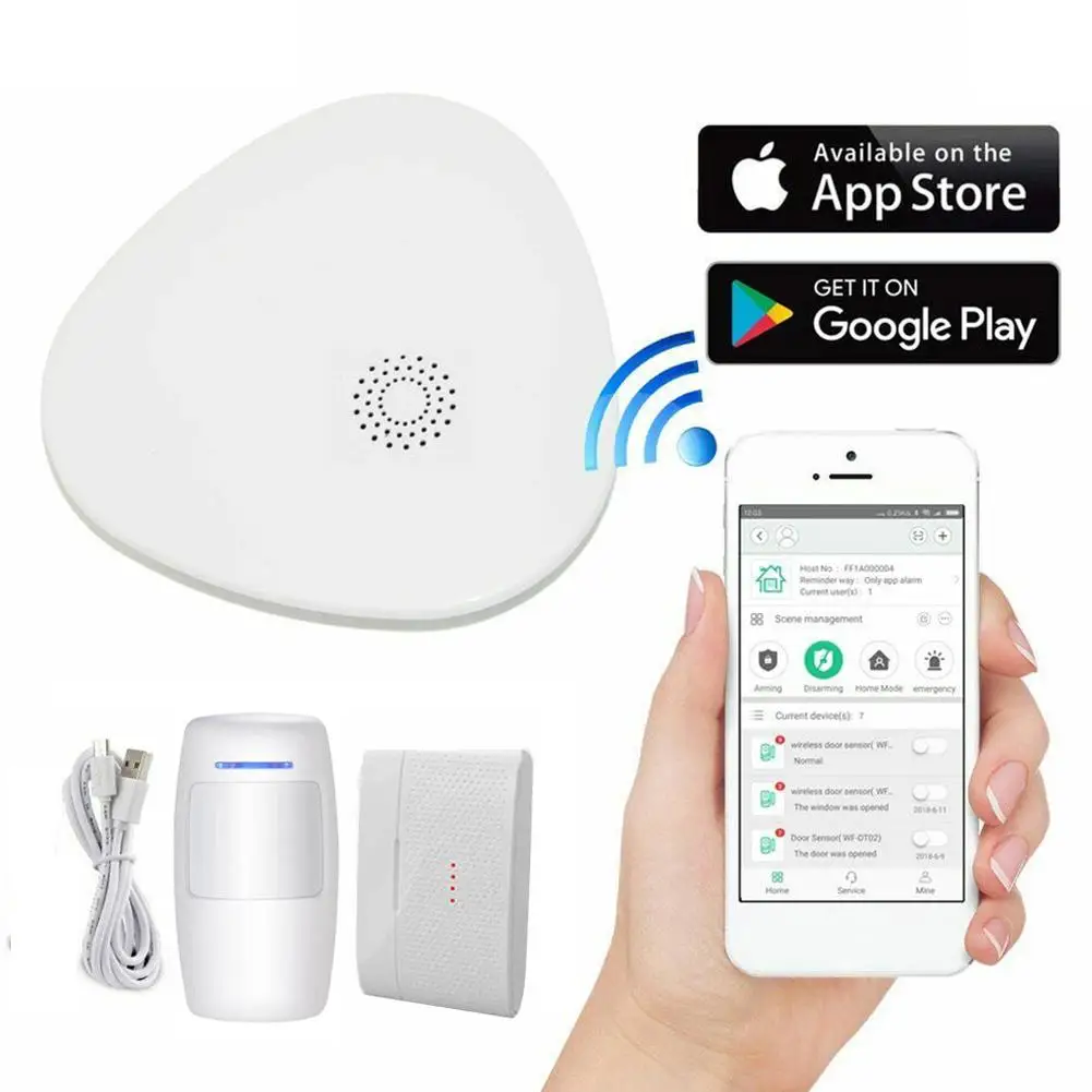 

Smart Wireless WiFi Alarm Security Aystem Home Burglar Alarm