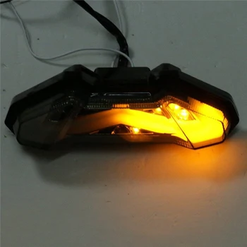 

Motorcycle Rear Brake Turn Signal Tail Light LED PVC Red Yellow Taillight For Yamaha MT09 MT10 FZ09 FZ10 FJ09