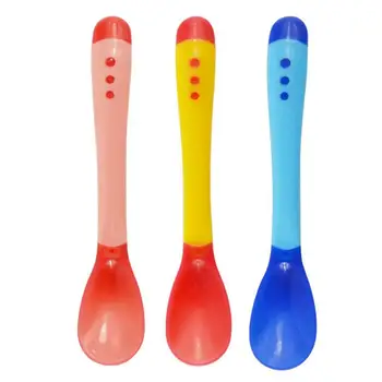 

Baby Feeding Spoon Temperature Sensing Soup Spoon Temperature Color Change Spoon Baby Medicine Spoon Safe And Not Hot Mouth