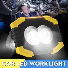 30 Вт солнечных батареях/батарея Powered прожекторная лампа COB зарядка через usb пятно работы лампы Открытый Отдых ночь рыбалка патрулирования