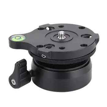 

DY-60N Tripod Head Leveling Base Leveler Adjusting Plate w/ Bubble Level for DSLR Camera balance