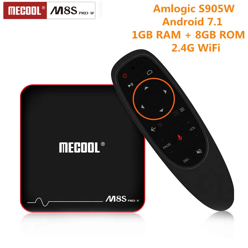 

MECOOL M8S PRO W Smart TV Box Android 7.1 Amlogic S905W TV Box 1GB 8GB 2.4G WiFi Bluetooth 4K Set Top Box With IR Remote Control