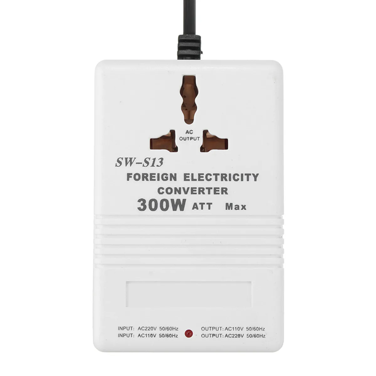 

AC 110/120V to 220/240V 300W Step Up Down Voltage Converter Adapter Transformer