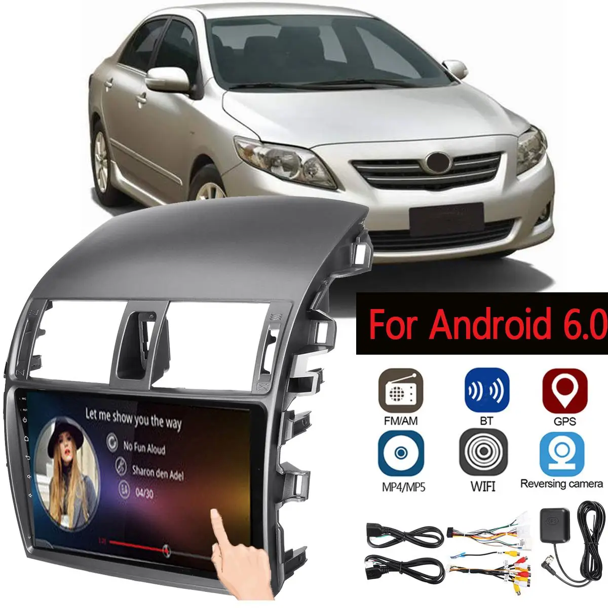 

FOR Android 8.1 Android 6.0 Car Radio Multimedia Player For Toyota Corolla 2008 2009 2010 2011-2013 Stereo GPS Navigation 2 din