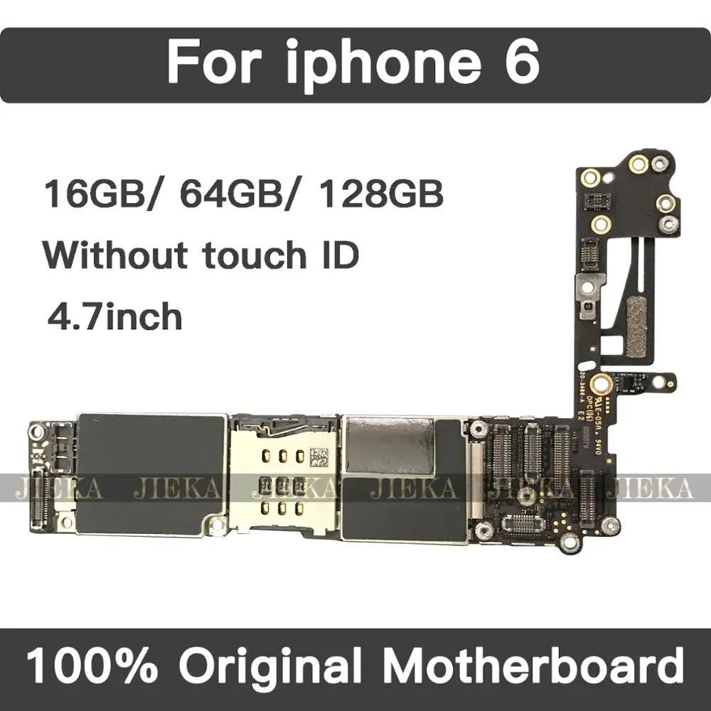 Для iPhone 6 протестированная Хорошая рабочая оригинальная Заводская разблокированная материнская плата для iPhone 6 4,7 дюймов материнская плата без/без Touch ID