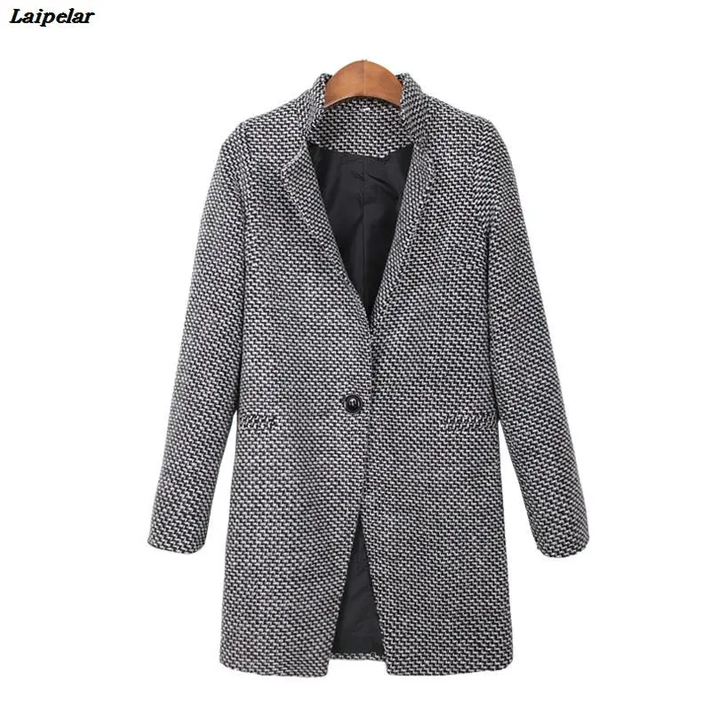

2018 Autumn Winter Women's Coat Fashion Casual Coat Female Elegant Jackets Long Sleeve Blazer Outwear Tops Plus Size 7XL