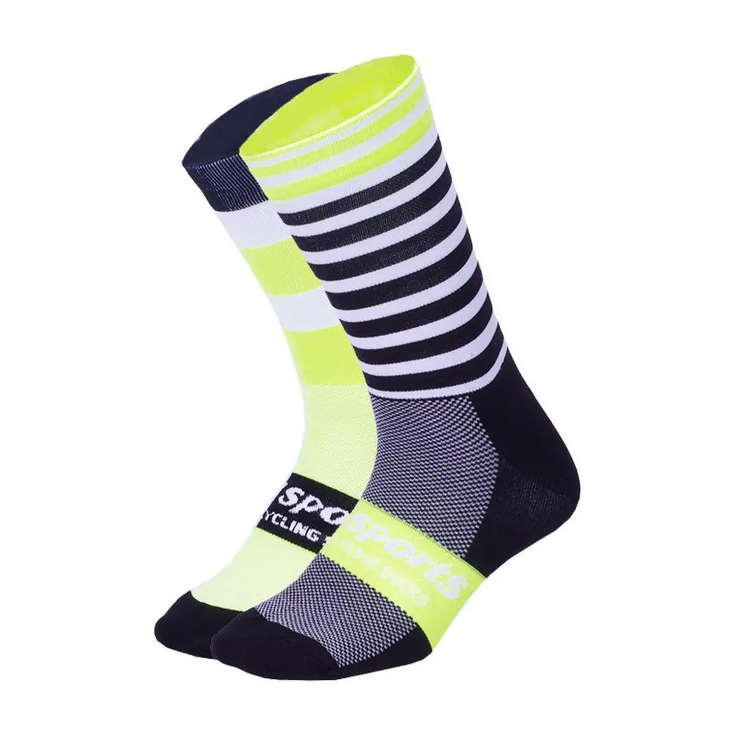 

Unisex Professional Cycling Socks Outdoor Sport All Season Calf Length Racing Compression Socks Print